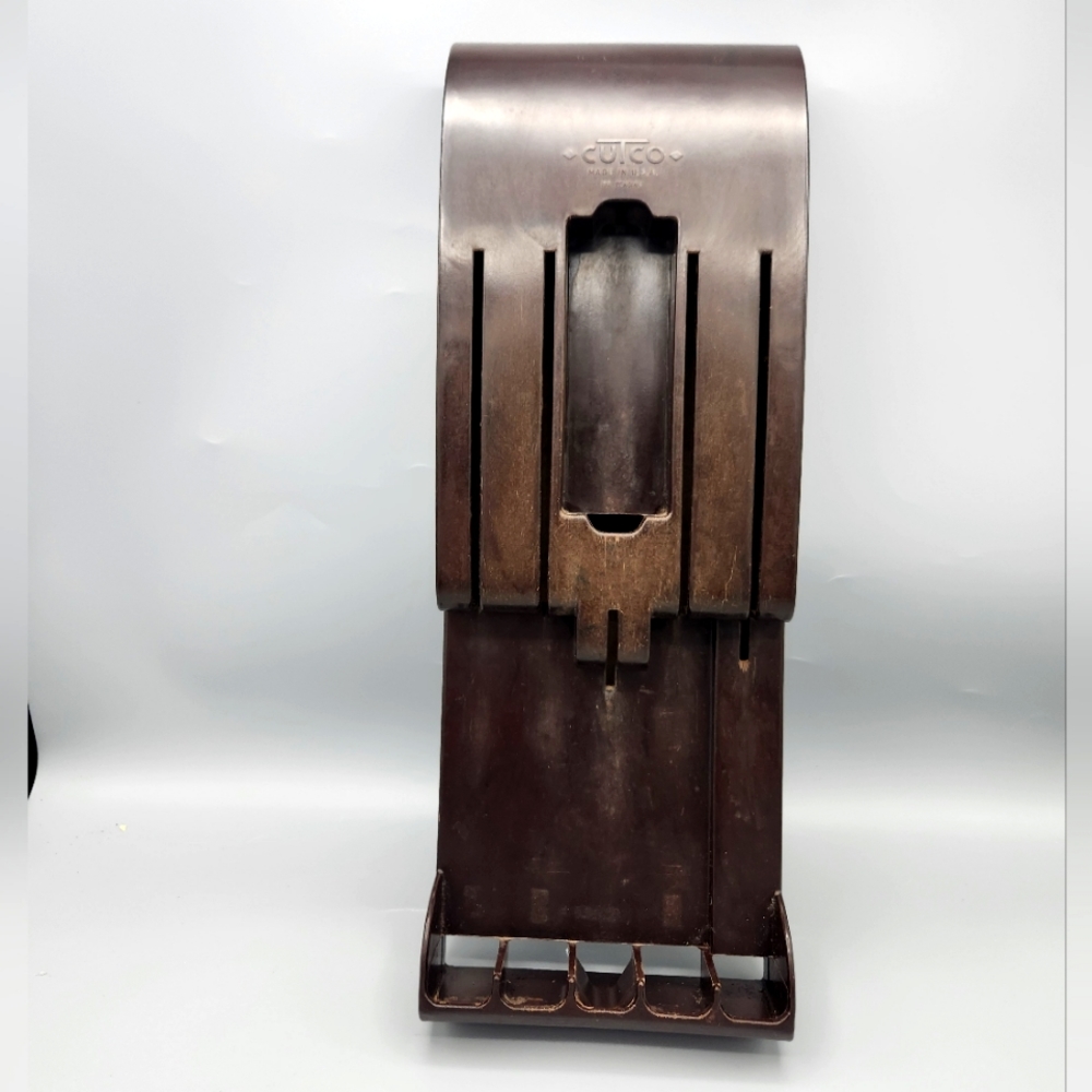 Cutco, Brown Bakelite Wall Mount Knife Holder